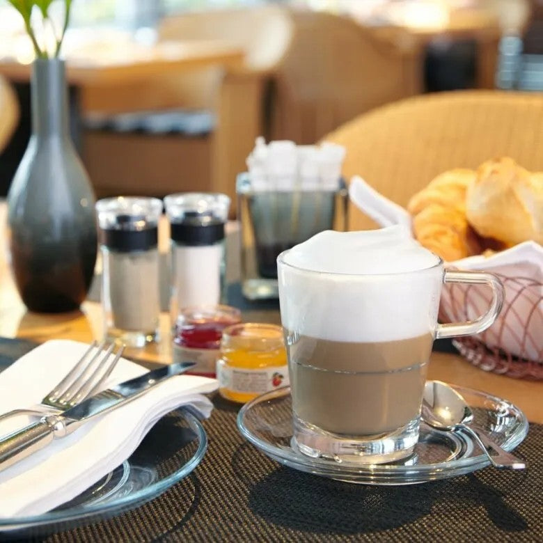 Leonardo Senso Kaffeset med sked 350ml 2-pack