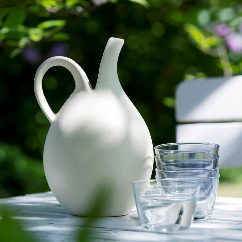 Spring Copenhagen Original Model no 64 Medium Vattenkanna 18 cm Vit