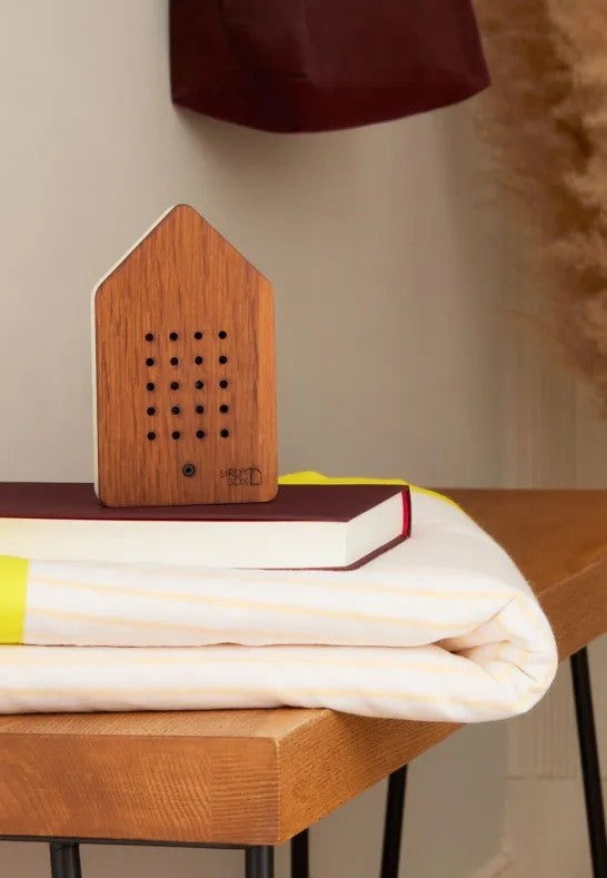 Relaxound Birdybox Speldosa Fågelkvitter Mörk Ek