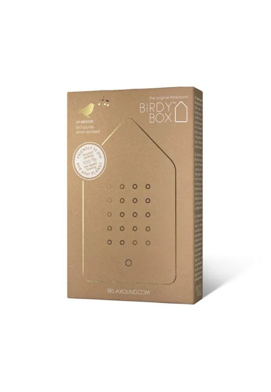 Relaxound Birdybox Speldosa Fågelkvitter Mässing