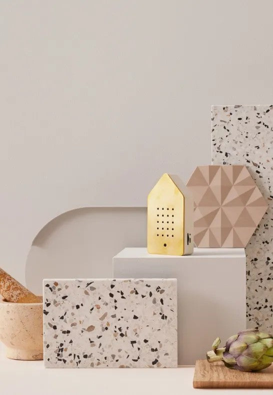 Relaxound Birdybox Speldosa Fågelkvitter Mässing