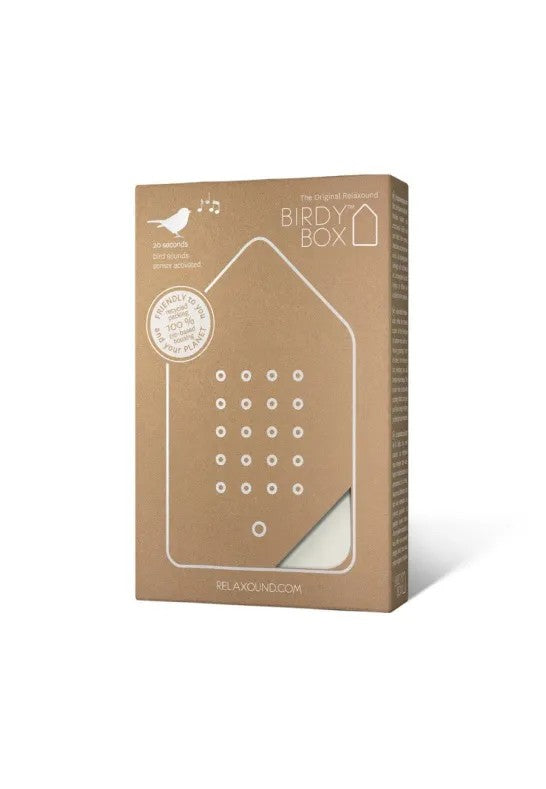 Relaxound Birdybox Speldosa Fågelkvitter Vit Jesmonite