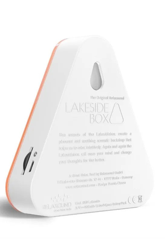 Relaxound Lakesidebox Speldosa Sjömiljö Orange