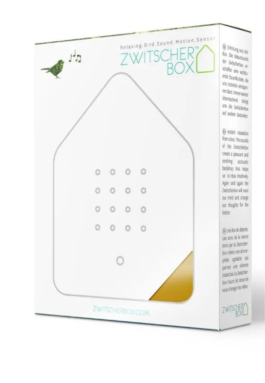 Relaxound Zwitscherbox Speldosa Fågelkvitter Gul