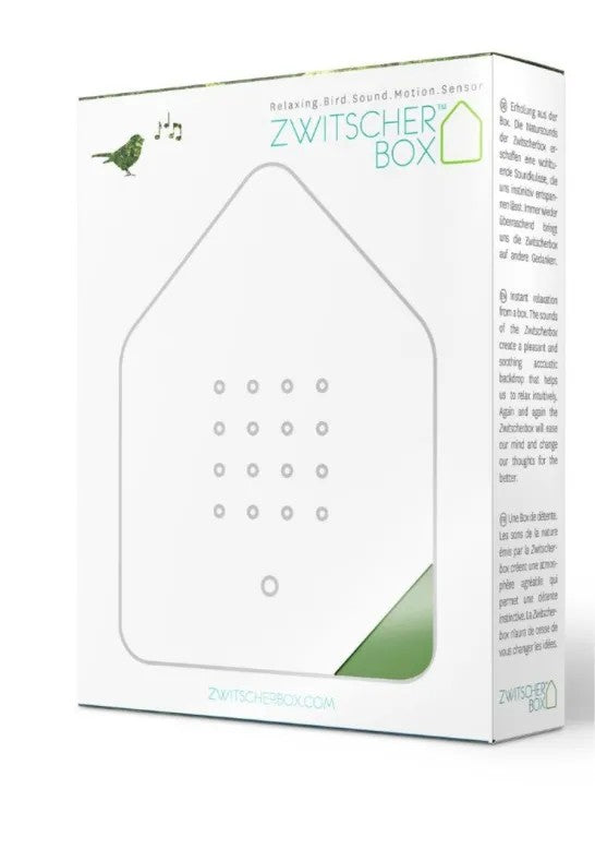 Relaxound Zwitscherbox Speldosa Fågelkvitter Grön