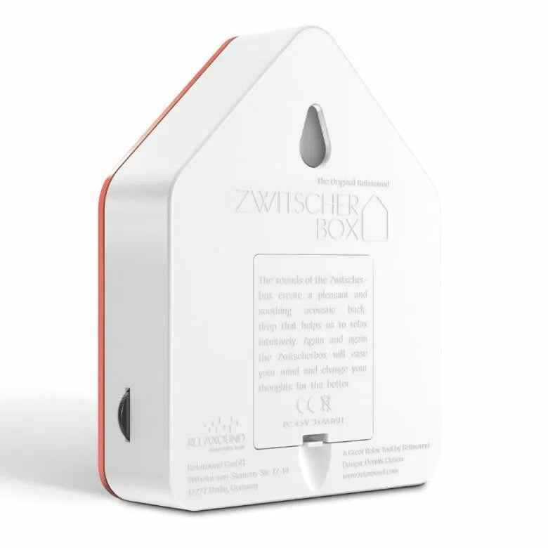 Relaxound Zwitscherbox Speldosa Fågelkvitter Röd