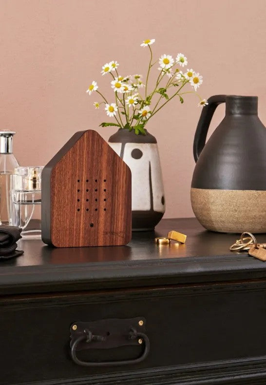 Relaxound Zwitscherbox Speldosa Fågelkvitter Valnöt