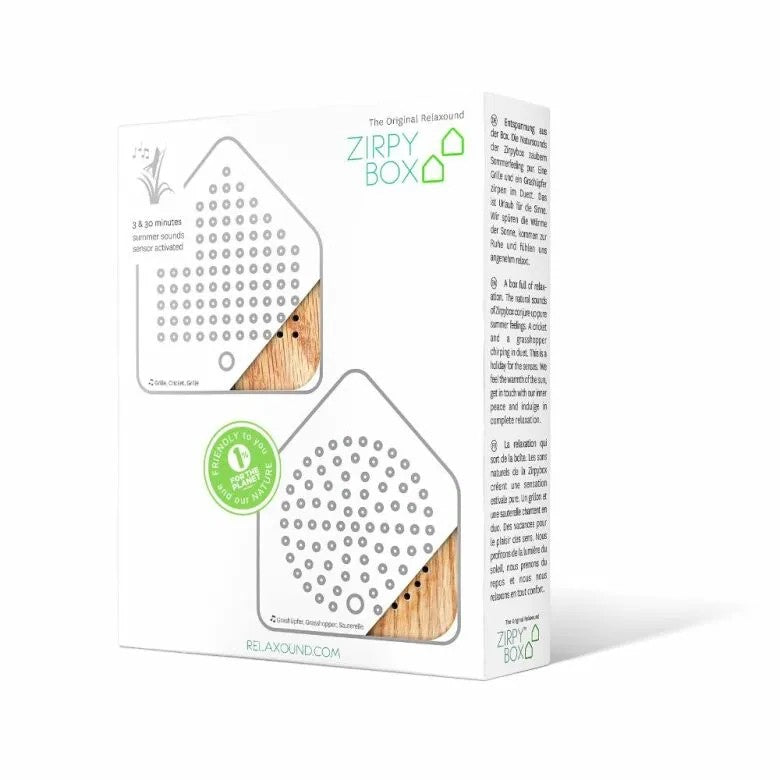 Relaxound Zirpybox Speldosa 2-pack Gräshoppa Ek