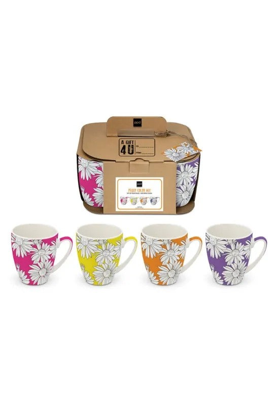 Paperproducts Design Peggy Color Mix Mugg 35 cl 4-pack
