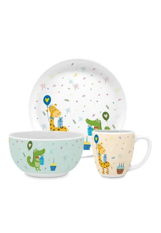 Paperproducts Design Croco & Giraffe Barnservis 3 delar