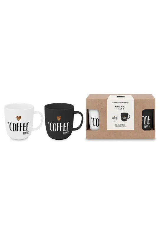Paperproducts Design Coffee Lover Mugg 40 cl Matt 2-pack
