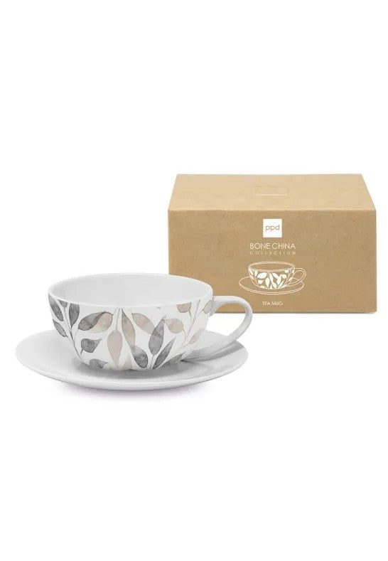 Paperproducts Design Scandic Leaves Tekopp med Fat 35 cl