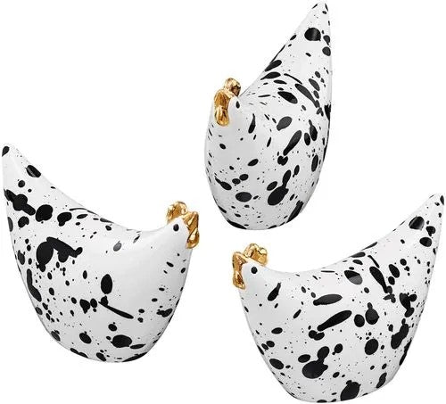 Cult Design Stänk Minihönor 3st vit/svart