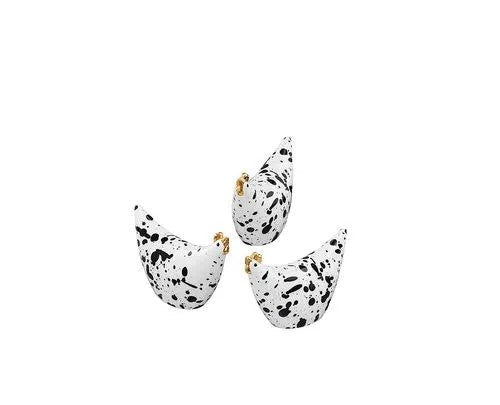 Cult Design Stänk Minihönor 3st vit/svart