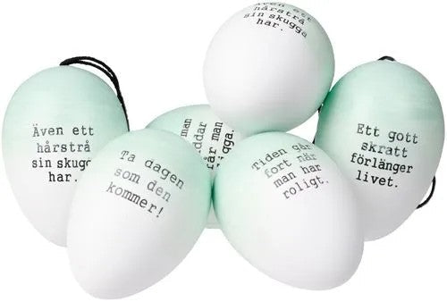 Cult Design Ordspråks-Ägg Mint 6-Pack