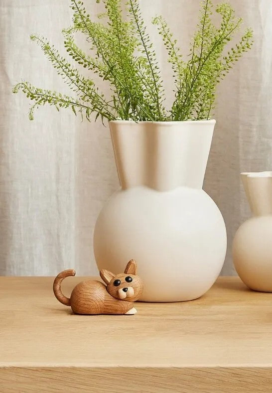 Spring Copenhagen Hope Kattunge Dekoration 15 cm Ek/Lönn