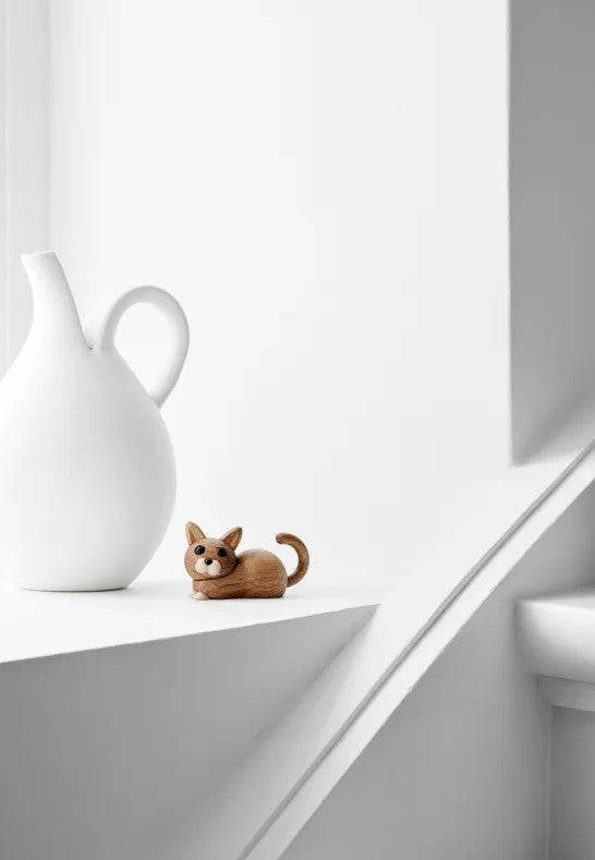 Spring Copenhagen Hope Kattunge Dekoration 15 cm Ek/Lönn