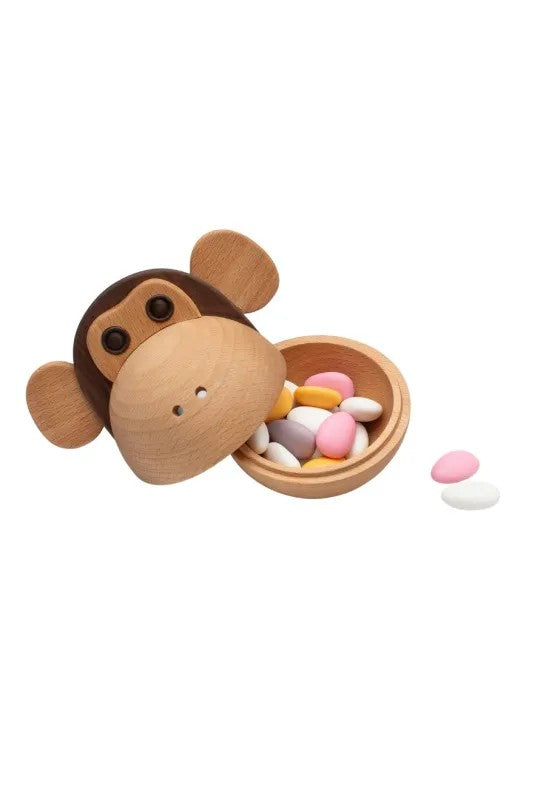 Spring Copenhagen The Monkey Skål 17x14 cm Bok/Valnöt