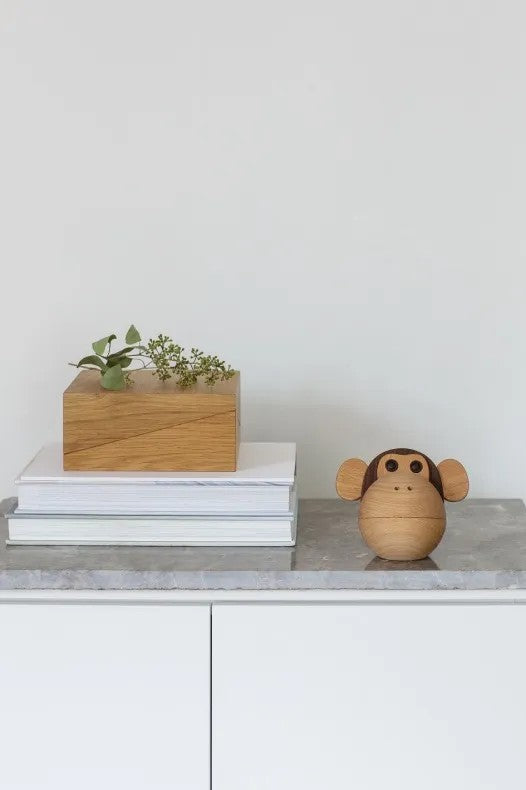 Spring Copenhagen The Monkey Skål 17x14 cm Bok/Valnöt