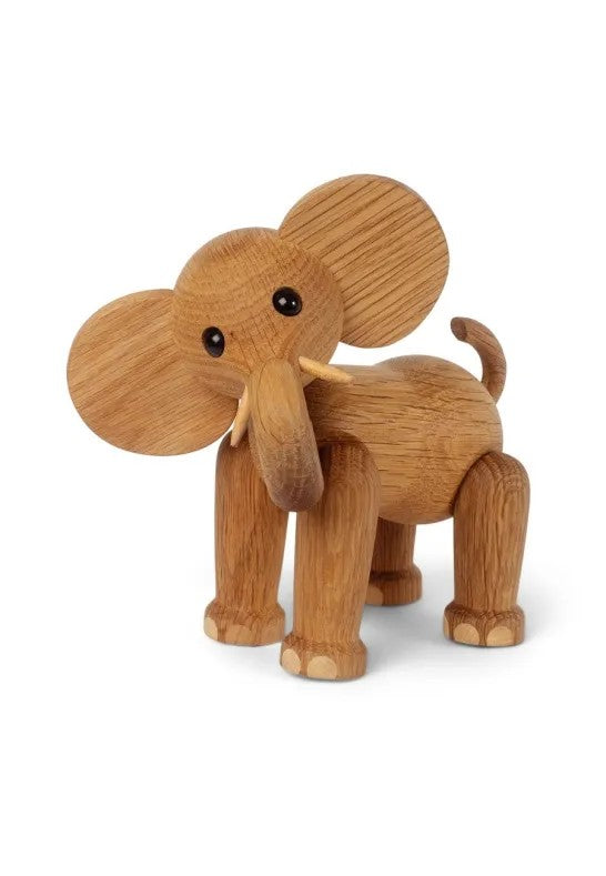 Spring Copenhagen Ollie Elefant Trädekoration 15 cm Ek/Lönn