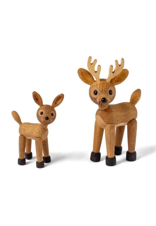 Spring Copenhagen Spot Rådjur Baby Trädekoration 12,7 cm Ek/Lönn