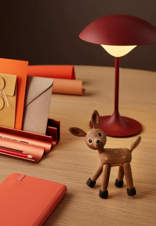 Spring Copenhagen Spot Rådjur Baby Trädekoration 12,7 cm Ek/Lönn