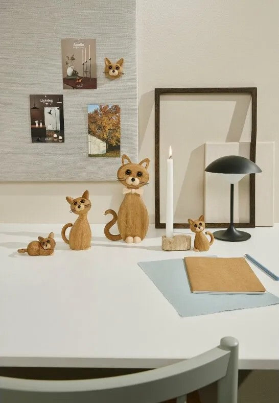 Spring Copenhagen Magnetic Lucky Magnet Katt Ek/Lönn 6 cm