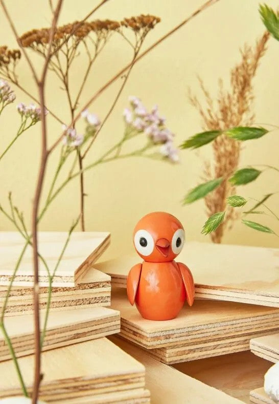 Spring Copenhagen Spring Birds Optimistic Orange Trädekoration