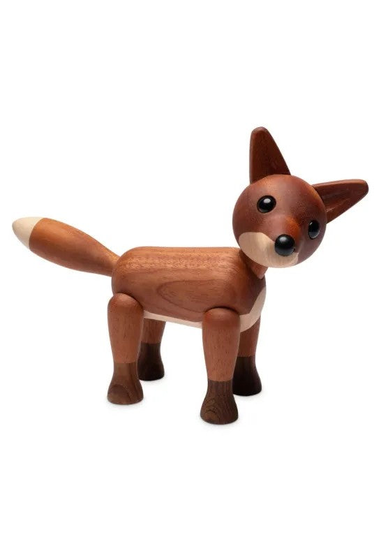 Spring Copenhagen Foxy Räv Trädekoration 12 cm Mahogny