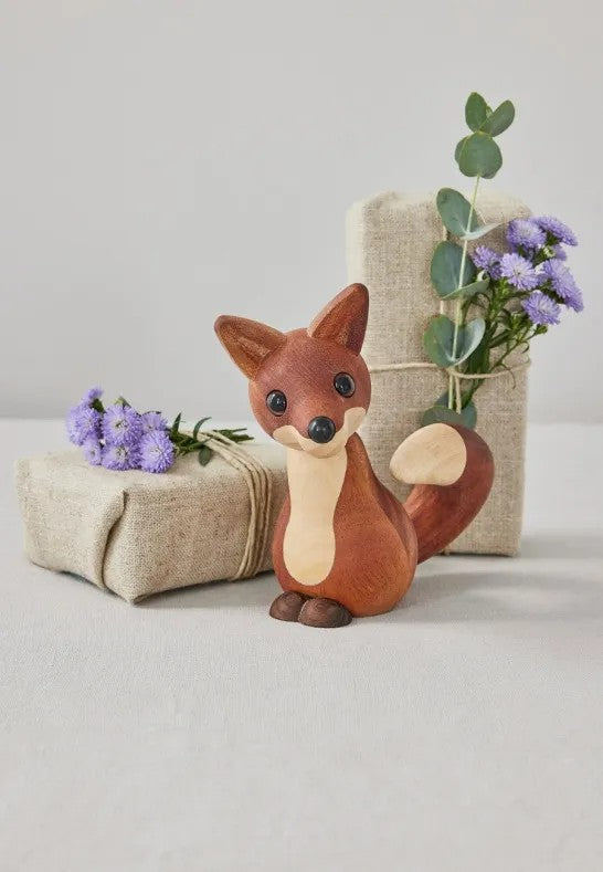 Spring Copenhagen Roxy Räv Trädekoration 10 cm Mahogny