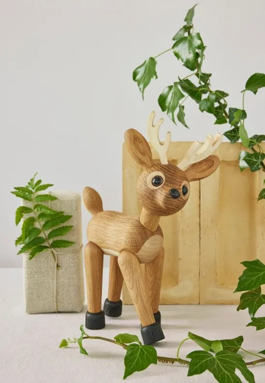 Spring Copenhagen Star Rådjur Trädekoration 26 cm Ek