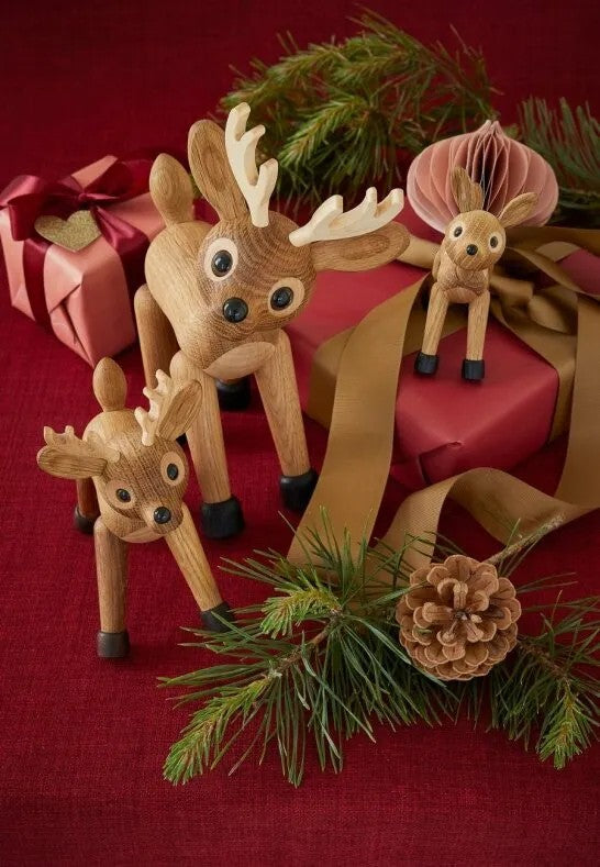 Spring Copenhagen Star Rådjur Trädekoration 26 cm Ek