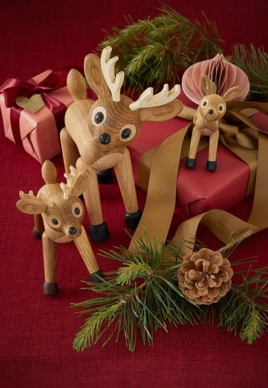 Spring Copenhagen Star Rådjur Trädekoration 26 cm Ek