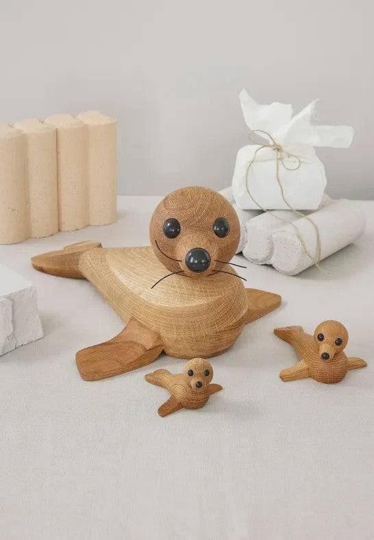 Spring Copenhagen Anaana Säl Trädekoration 17 cm Ek