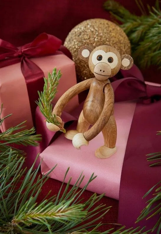 Spring Copenhagen Jolly Apa Trädekoration 11 cm Ek