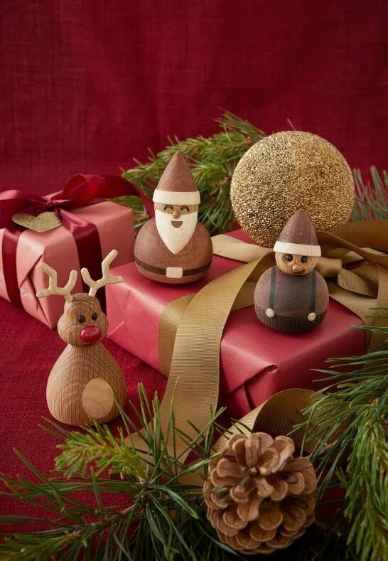 Spring Copenhagen Elfonzo Tomtenisse Trädekoration 8 cm Mahogny