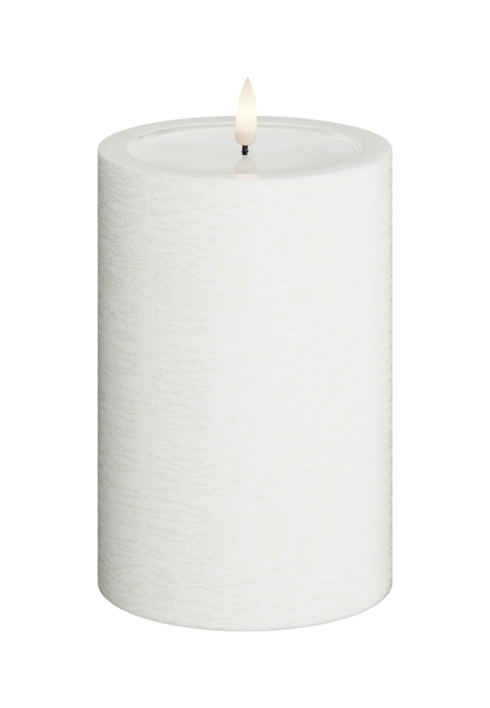 Unique Candles Unique LED Blockljus Vit 10x15 cm