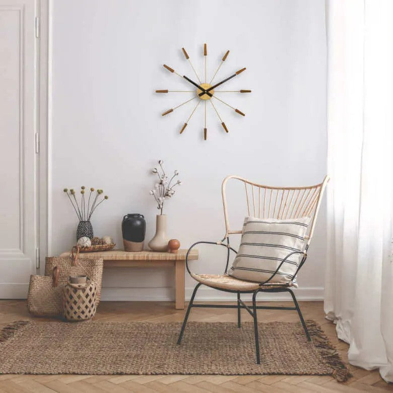 NeXtime Plug Inn Väggklocka 58 cm Brons