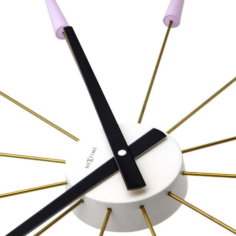 NeXtime Plug Inn Väggklocka 58 cm Lavendel