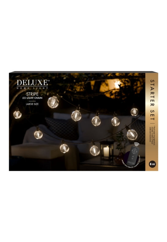 DeluxeHomeart LED Ljusslinga Stripe Starter Set Large 8 m