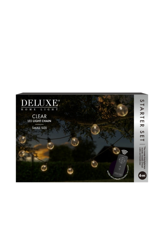 DeluxeHomeart LED Ljusslinga Clear Starter Set Small 6 m