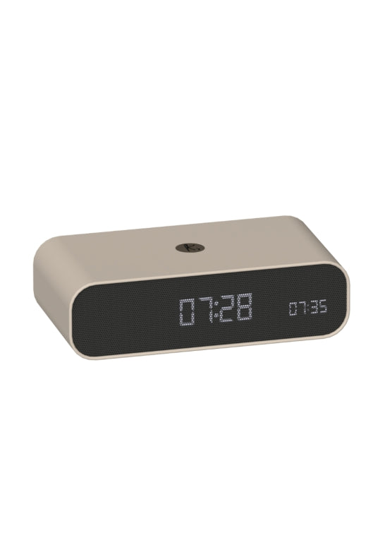 KREAFUNK Wakie Väckarklocka Wake-Up light & Qi Ivory Sand