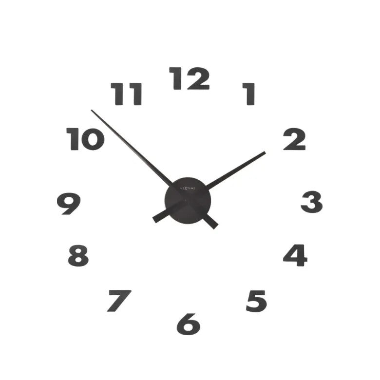NeXtime Hands Small Väggklocka Ø48 cm Svart