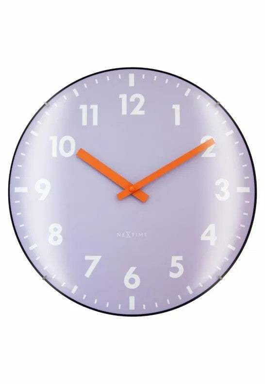 NeXtime Duomo Väggklocka 35 cm Lavendel