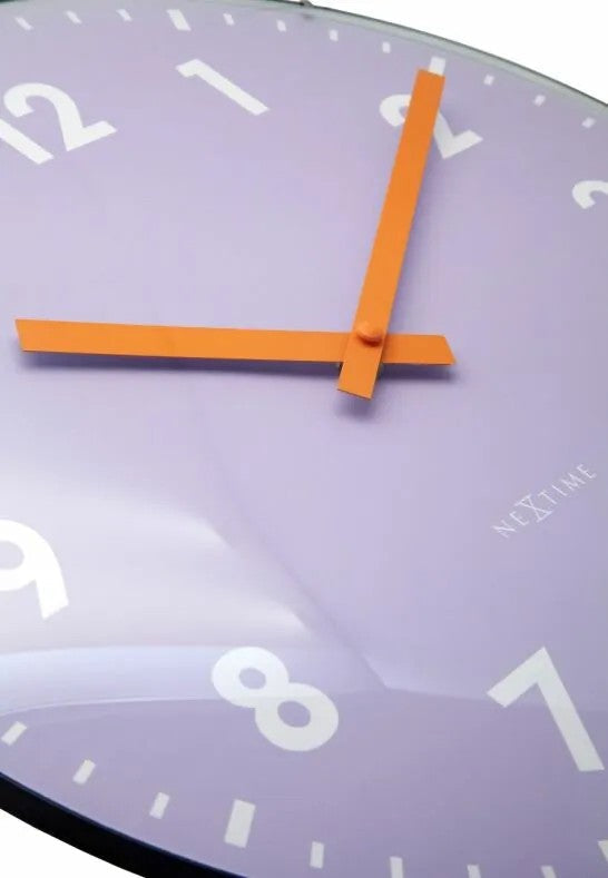 NeXtime Duomo Väggklocka 35 cm Lavendel