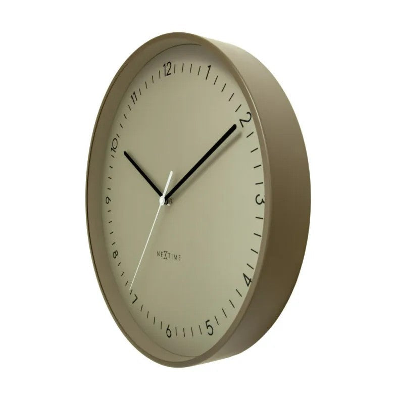 NeXtime Berlin Väggklocka 40 cm Khaki
