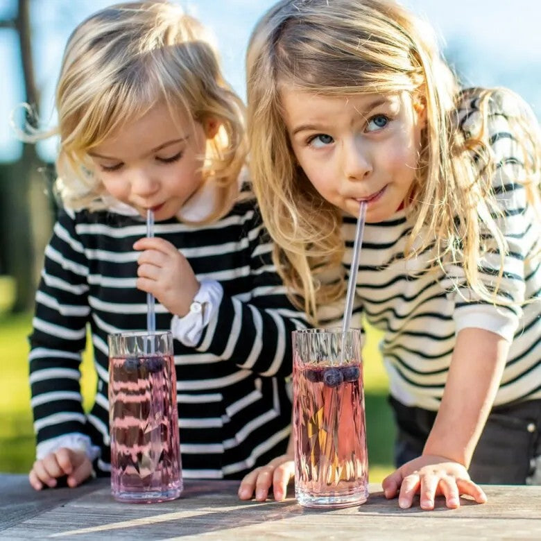 Koziol CHEERS Sugrör 27cm Set/8 inkl borste