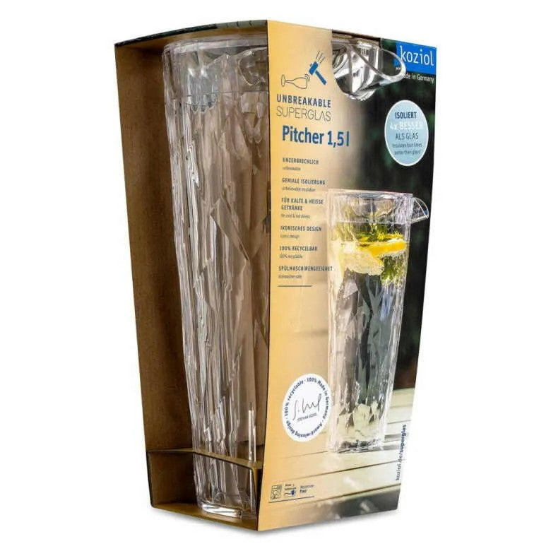 Koziol Club Karaff 1,5l Crystal Clear