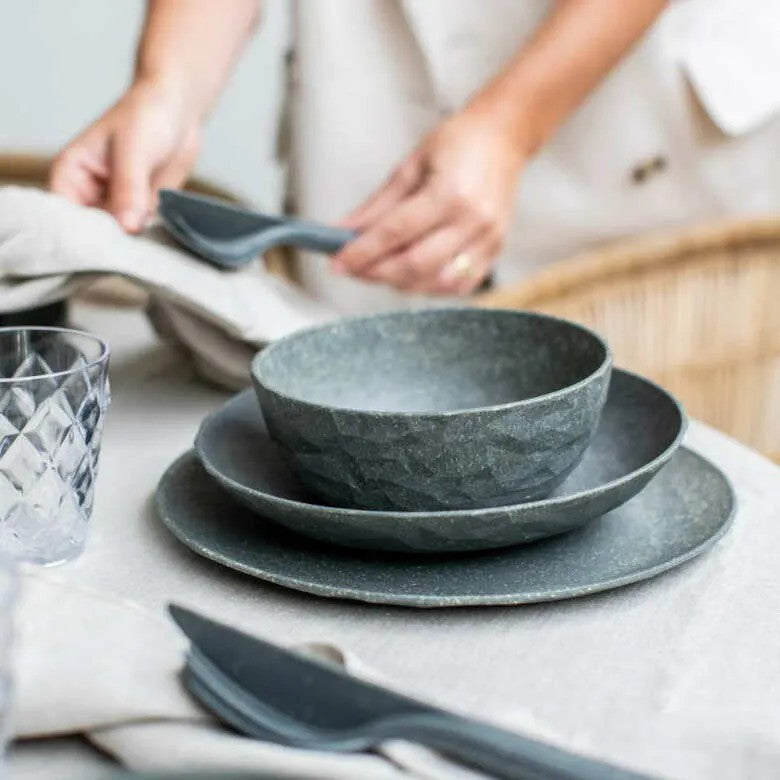 Koziol Club Tallrik 26 cm Mörkgrå 4-pack