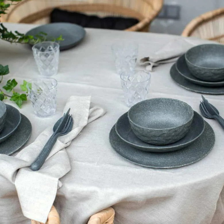 Koziol Club Tallrik 26 cm Mörkgrå 4-pack